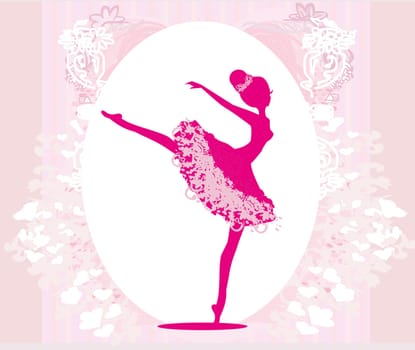 Beautiful ballerina - vintage frame