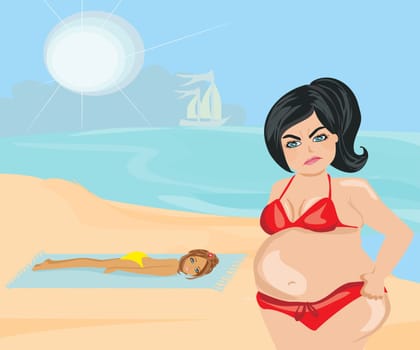 fat girl on vacation