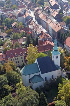 Saint John the Baptist church in Zagreb, Croatia
