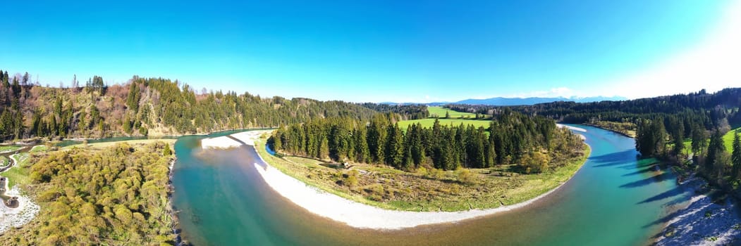 Aerial view of the Litzauer loop in good weather