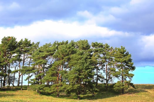 Groß Zicker dreamy landscape on the Baltic Sea island of Ruegen