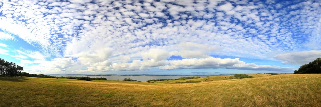 Groß Zicker dreamy landscape on the Baltic Sea island of Ruegen