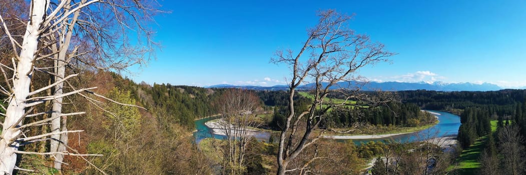 Aerial view of the Litzauer loop in good weather