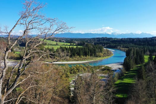 Aerial view of the Litzauer loop in good weather