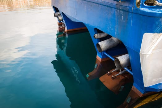 Close up of chip vessel exhaust pipes and chimneys
