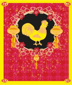 year of rooster design for Chinese New Year celebration