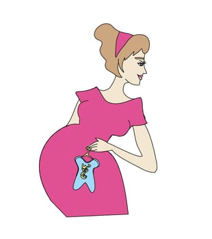 Beautiful pregnant girl
