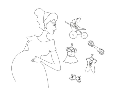 Beautiful pregnant girl