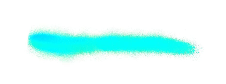 Dirty light blue graffiti stripe - Grunge stroke with turquoise color