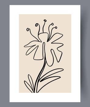 Scandinavian abstract vector print set. Minimalistic abstract wall art background for print. Scandinavian vector style.
