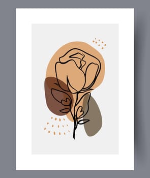 Scandinavian abstract vector print set. Minimalistic abstract wall art background for print. Scandinavian vector style.