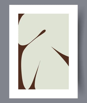 Scandinavian abstract vector print set. Minimalistic abstract wall art background for print. Scandinavian vector style.