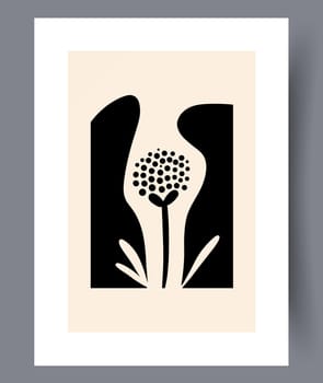 Scandinavian abstract vector print set. Minimalistic abstract wall art background for print. Scandinavian vector style.