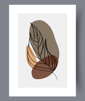 Scandinavian abstract vector print set. Minimalistic abstract wall art background for print. Scandinavian vector style.