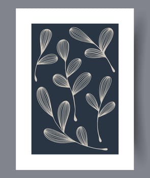 Scandinavian abstract vector print set. Minimalistic abstract wall art background for print. Scandinavian vector style.