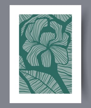 Scandinavian abstract vector print set. Minimalistic abstract wall art background for print. Scandinavian vector style.