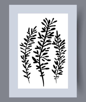 Scandinavian abstract vector print set. Minimalistic abstract wall art background for print. Scandinavian vector style.