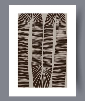 Scandinavian abstract vector print set. Minimalistic abstract wall art background for print. Scandinavian vector style.