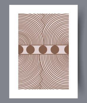 Scandinavian abstract vector print set. Minimalistic abstract wall art background for print. Scandinavian vector style.