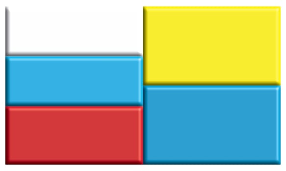 Russian and Ukrainian peace crisis as a geopolitical conflict conflict between Ukraine and Russia as a European security concept due to political disputes in a 3D illustration style.