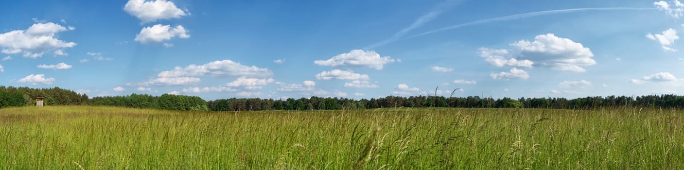 Schorfheide landscape panorama, Land of Brandenburg, Germany