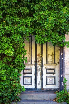 old back entrance in Zingst, Fischland-Darss peninsula, Mecklenburg-West Pomerania, Germany