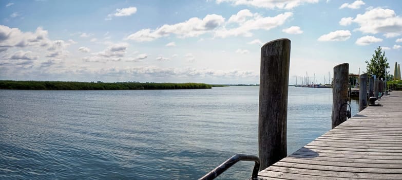 Zingster Strom river at the port of Zingst, Fischland-Darß peninsula, Mecklenburg-West Pomerania, Germany