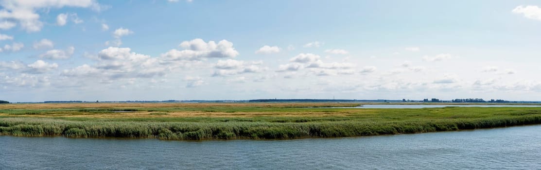 Zingster Strom river at the port of Zingst, Fischland-Darß peninsula, Mecklenburg-West Pomerania, Germany