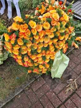 Heart shaped flower arrangement for funeral, Valentine's Day or wedding