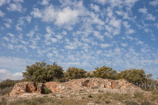 Traditional lime kilns at Sierra de Fuentes. Caceres, Extremadura, Spain