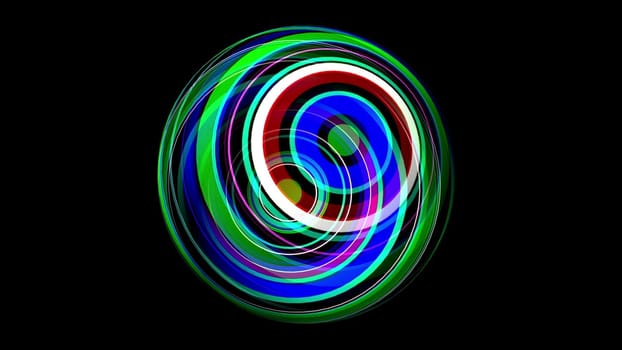 3D illustration of Colorful sphere