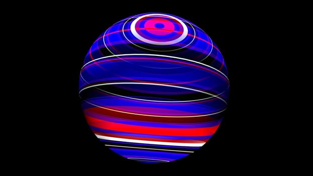 3D illustration of Colorful sphere