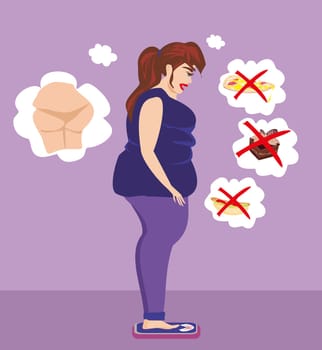 Woman Worried Over Her Weight