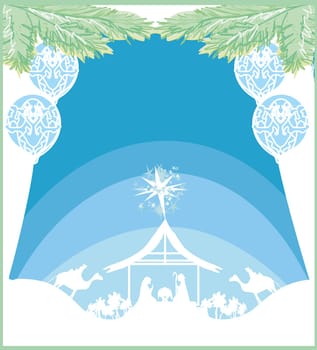 birth of Jesus in Bethlehem card