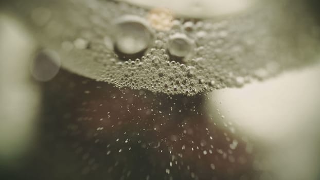 Beer Bubbles And Foam close up