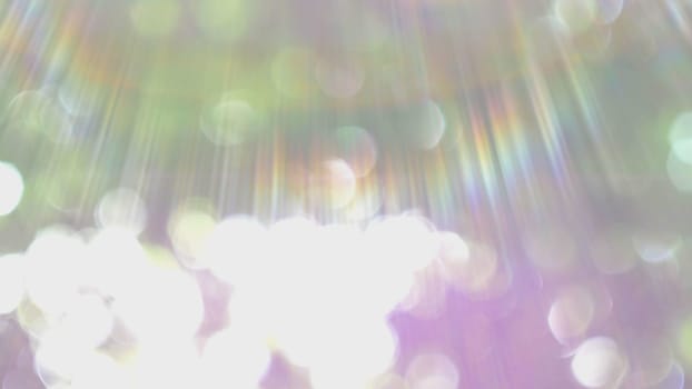 Bokeh Light From The Sun Through The Leaves