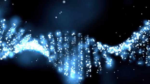 Dna Molecule Structure 3D illustration