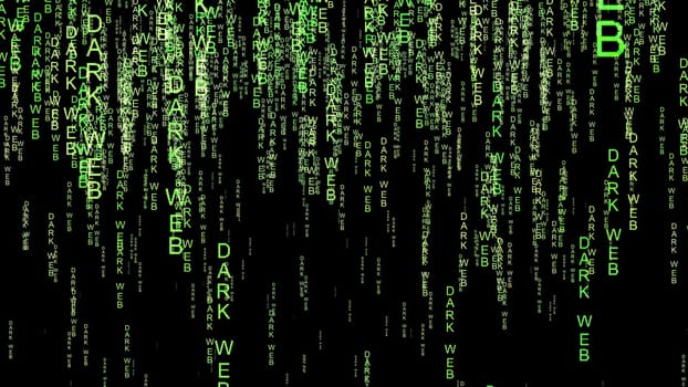 Dark web code on the internet