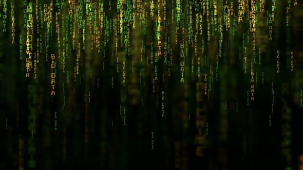 Big data online code concept