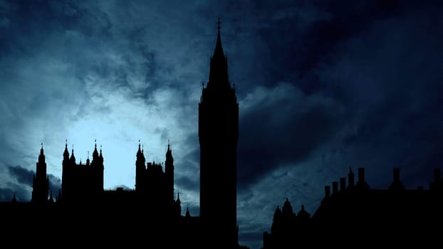 Palace Of Westminster And Big Ben against clouds