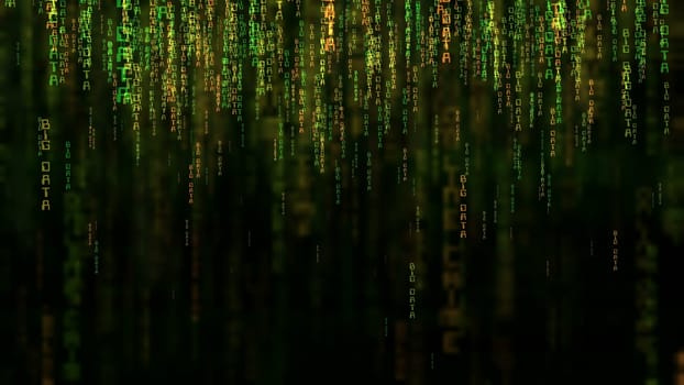 Big data online code concept