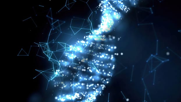 Dna Molecule Structure 3D illustration