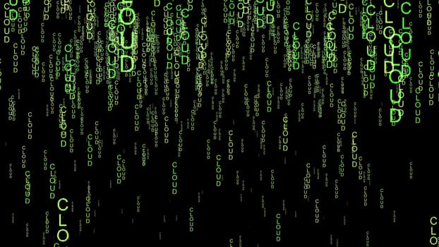 Cloud code on the web concept