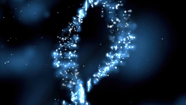 Dna Molecule Structure 3D illustration
