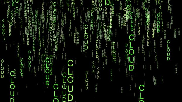 Cloud code on the web concept