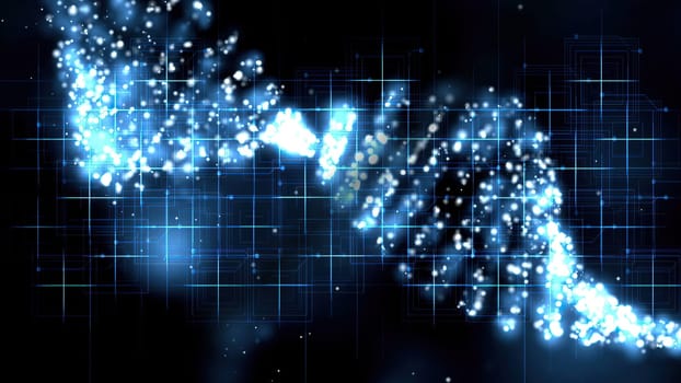 Dna Molecule Structure 3D illustration