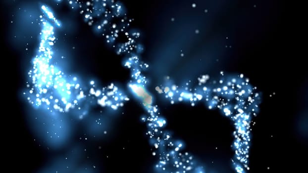 Dna Molecule Structure 3D illustration