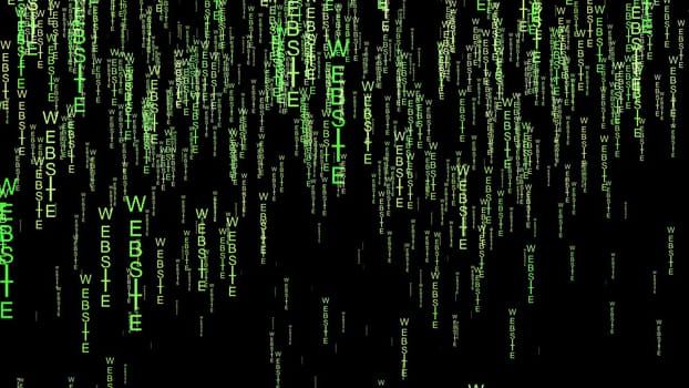 Website data code on the web