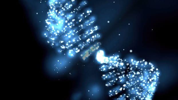 Dna Molecule Structure 3D illustration