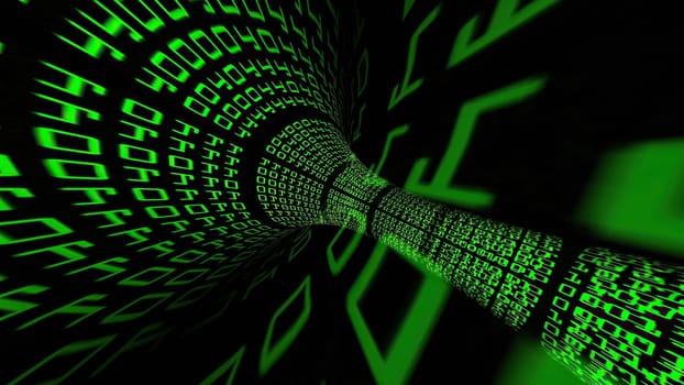 Driving through binary data tunnel